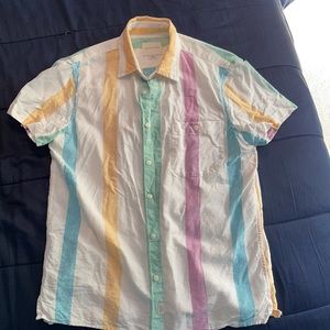 American Eagle Striped Button Down Shirt